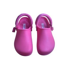 Coach Lola Terry Cloth Pink Clogs Women’s 8